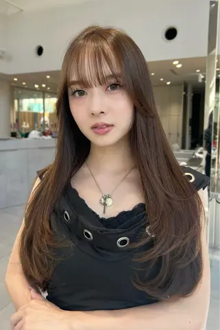 ロング カラー minx shibuya  smart saron所属・レイヤーカット 清水翔太のヘアスタイル