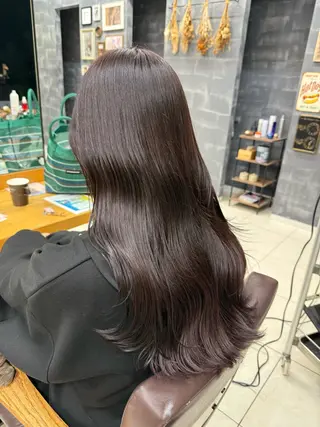 ロング カラー 🪼かえで🪼臼井 カラー/縮毛矯正のヘアスタイル