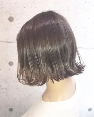 ミディアム カラー LITTY所属・レイヤー/髪質改善 /山永圭介のヘアスタイル