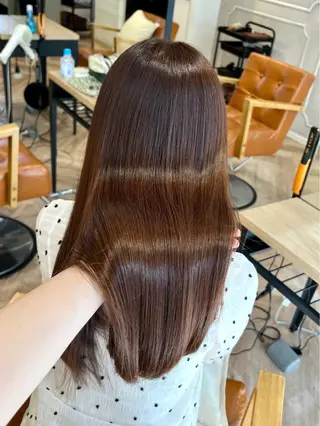 ロング La Bonheur hair parfait所属・谷本虎太郎　艶カラー 🌈髪質改善のヘアスタイル