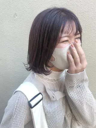 ミディアム 西崎 満里奈のヘアスタイル