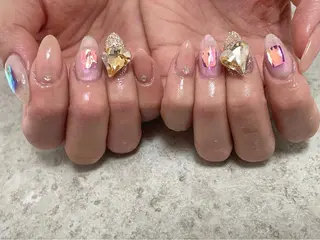 ロング カラー ネイル マツエク・マツパ 松井 亜由美のネイルデザイン