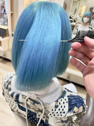 ショート カラー 🌈派手髪ハイトーン 🌈鈴木亮太🌈のヘアスタイル