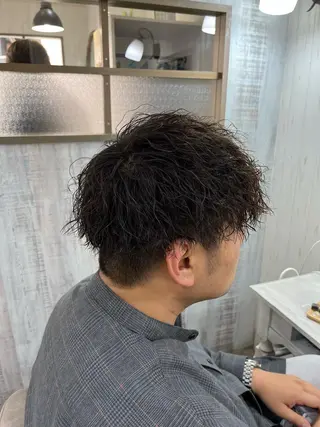 ショート パーマ メンズ イシジマ タカナリのヘアスタイル
