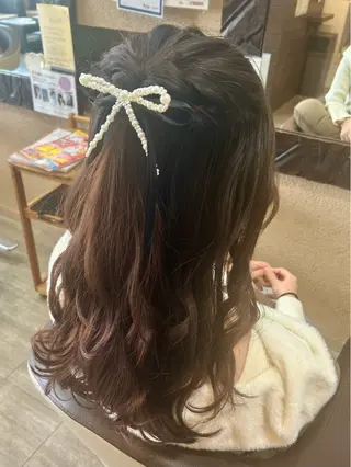 セミロング ヘアアレンジ 森田 真由のヘアスタイル