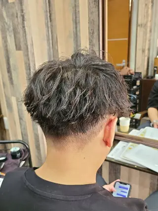 メンズ ミディアム EDEN店長／ 短髪／パーマ職人🔥のヘアスタイル