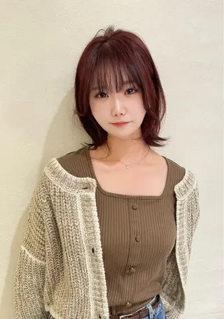 ミディアム 齋藤 拓郎のヘアスタイル