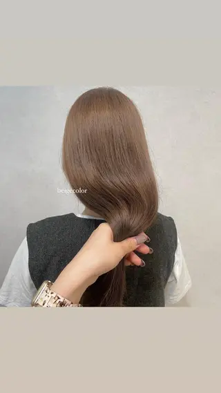 セミロング 𐙚mareka/ 顔周り/透明感ｶﾗｰのヘアスタイル