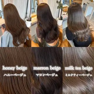 ロング カラー ブリーチなしWカラー レイヤー/Rickyのヘアスタイル