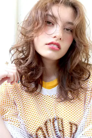 セミロング カラー パーマ Mira 代表 SEKIのヘアスタイル