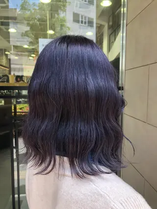 ミディアム カラー 艶髪カラー🫧 髪質改善🪽萩原のヘアスタイル