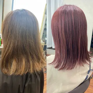 セミロング _White所属・ＳＨＩ ＺＵのヘアスタイル