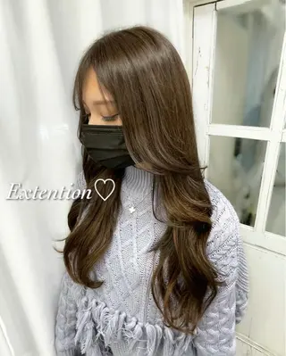 ロング カラー 韓国ヘア🤍髪質改善 🇰🇷AKANEのヘアスタイル