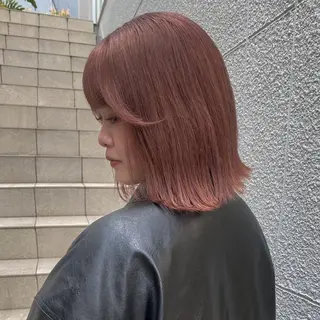 セミロング カラー ヘアアレンジ 💗💗韓国レイヤー yu-ki💗💗のヘアスタイル