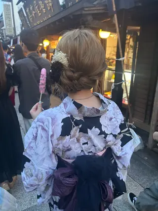 ロング ヘアアレンジ Memories所属・🧣艶カラー・ヘア セット Chie🧸のヘアスタイル