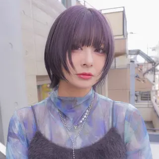 ショート カラー トレンドデザイン× 顔周りレイヤー/牧原のヘアスタイル