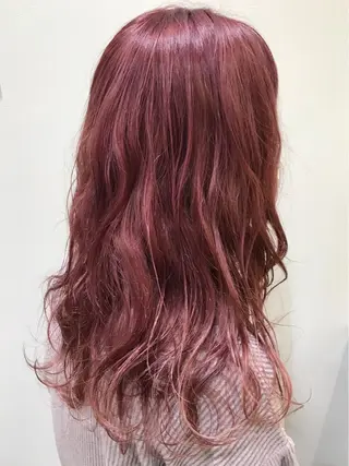 ロング カラー R-5 shonandai所属・🍋透け感カラー🍃 オリーブ🍐Kahoのヘアスタイル