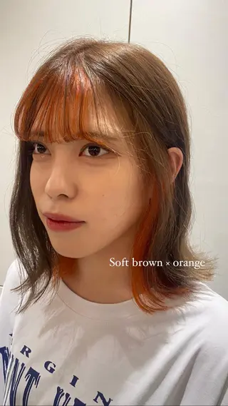 ミディアム 透ける艶カラー💎 ミオのヘアスタイル