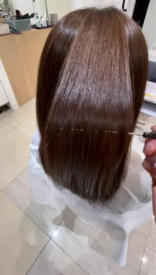 セミロング レイヤー×ハイライト 🌷RINA🌷のヘアスタイル