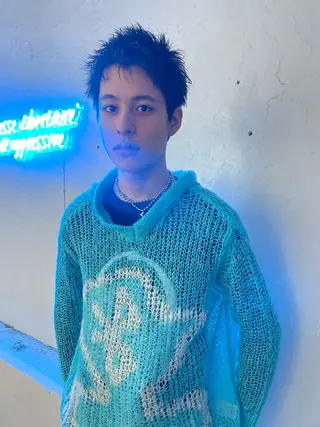 ショート メンズ スパイラルパーマ 🌐hina⭐️のヘアスタイル