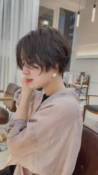 ショート カラー パーマ ooit所属・ooit 【オーイット】のヘアスタイル