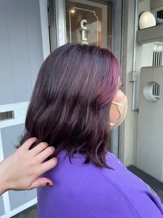 ミディアム カラー miloc那覇 MIKUのヘアスタイル