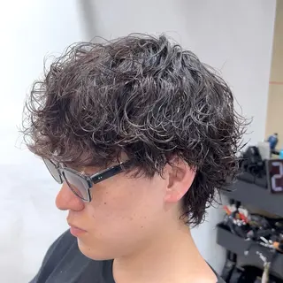 パーマ メンズ fifth渋谷☆ 飯村 和輝のヘアスタイル