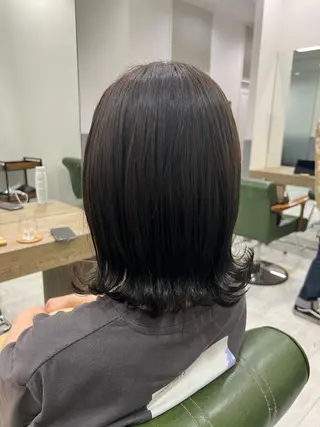 ミディアム カラー ヘアアレンジ Hair & Beauty the B 岡崎店所属・山口 安美のヘアスタイル
