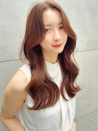 ロング カラー レイヤー✨縮毛矯正 川村利幸のヘアスタイル