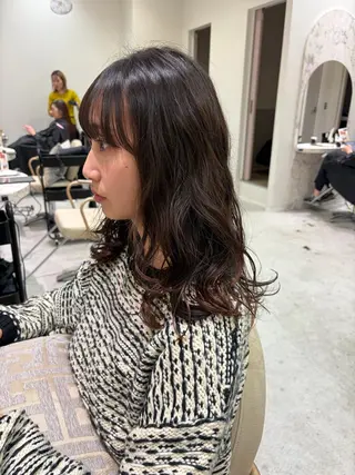 ミディアム パーマ 銀座/個室sh台 クラチ🌿のヘアスタイル