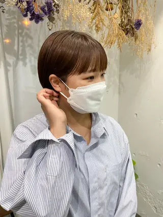 ショート 仙田 遥のヘアスタイル