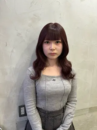 カラー fudge所属・MaisonHALU 松浦光咲のヘアスタイル