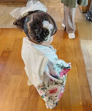 セミロング ヘアアレンジ キッズ NAGON STYLE  MICI所属・佐藤 美聡のヘアスタイル