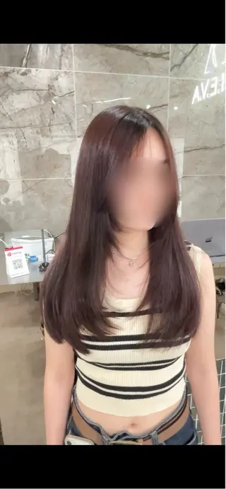 ロング D.I.E.V.A hair  錦糸町店所属・✨小顔レイヤー/ 艶カラー/清野龍平のヘアスタイル