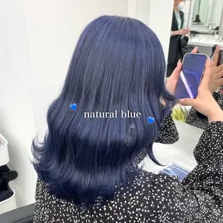 ロング カラー 韓国っぽ♡寒色/暗髪 🫧MOEKA🦋のヘアスタイル