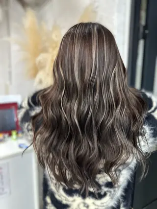 セミロング カラー ヘアアレンジ 久米 治仁のヘアスタイル