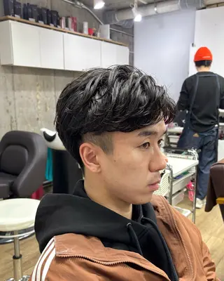 ショート パーマ メンズ homme, famille raugh【オム・ファミーユ・ラグ】所属・【メンズ特化】パーマ /マッシュ/たいちのヘアスタイル