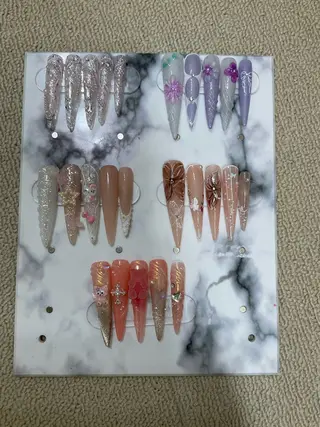 ネイル ATULA Nail 💅チップ長さだしのネイルデザイン