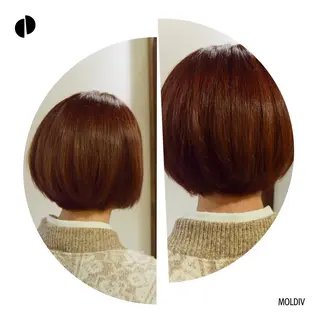 ショート カラー ✨縮毛矯正✨髪質改善 ナカシマ ユミのヘアスタイル