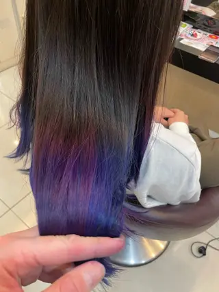 セミロング カラー リリー /Men's/パーマのヘアスタイル