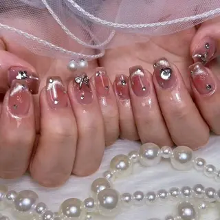 ショート DIAMOND Nail☁️のネイルデザイン