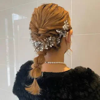 ミディアム ヘアアレンジ T Ayaのヘアスタイル