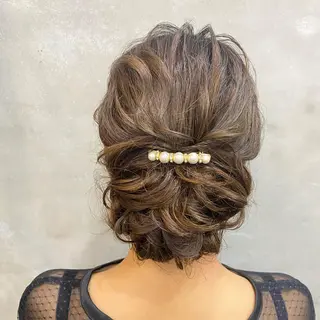 ロング まつパ・ヘアセット ♡Chinami♡のマツエク・マツパデザイン