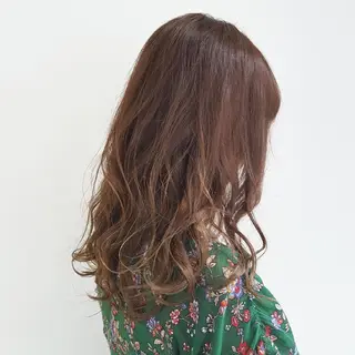 ロング カラー パーマ 美髪⭐︎髪質改善 井上 康司のヘアスタイル