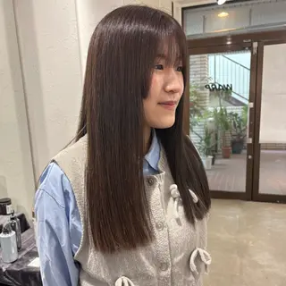 ロング カラー 髪質改善/縮毛矯正/ 暖色カラー🎀🪞のヘアスタイル