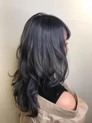 セミロング カラー 透明感カラー・ 髪質改善🩵イケダのヘアスタイル