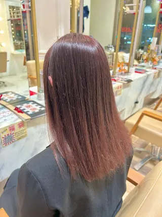 セミロング カラー ヘアーメイクウィル野田阪神店所属・Yuu/レイヤー/ ハイライト/髪質改善のヘアスタイル