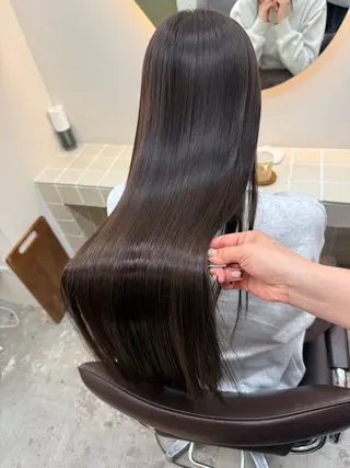 ロング カラー パーマ ✨髪質改善矯正× ブリーチ✨YU-KIのヘアスタイル