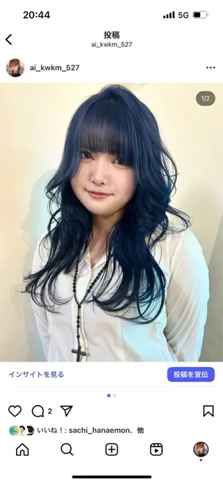 セミロング カラー 🌟暖色系ハイトーン 🌟AIのヘアスタイル