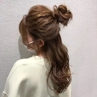 ロング ヘアアレンジ レイヤーカット顔周り /アレンジ伊藤彪真のヘアスタイル